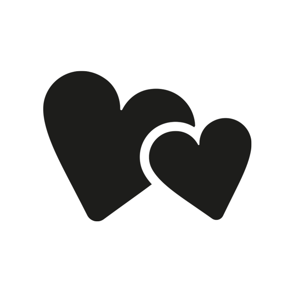 two hearts clip-art